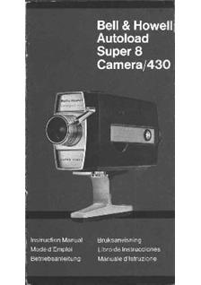 Bell and Howell 430 manual. Camera Instructions.